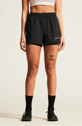 Craft ADV Essence 2-in-1 Training Shorts in Black at Nordstrom, Size X-Small