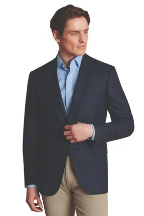 CHARLES TYRWHITT Proper Blazer Slim Fit Jacket in Steel Blue at Nordstrom, Size 40