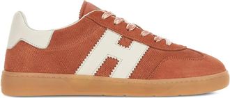 Hogan Cool suede sneakers - women - Calf Suede/Fabric/Rubber - 36.5 - Brown