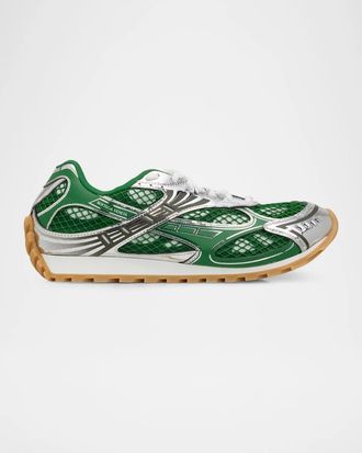 Bottega Veneta Men & apos;s Orbit Technical Fishnet Sneakers