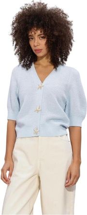 Notre-V Truien & Vesten, Dames, Blauw, 2Xl, Nv-Hidy Gebreide Trui