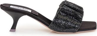 Sebastian Black Slip-on Heels