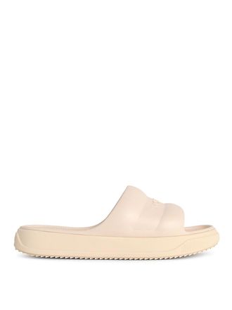 Moncler Altive Ivory White Rubber Slides