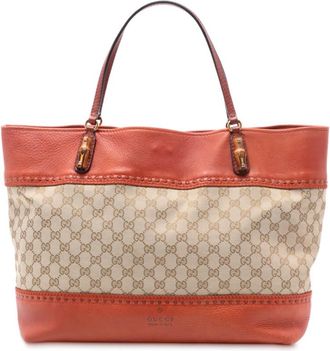 Gucci Pre-owned Gucci Large GG Canvas Laidback Crafty Tote Ladies LK3XF43XU44M7HLN
