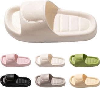 Generic Womens Cloud Foam Sliders Mens Anti Slip Sliders Ultra-Soft Shower Slippers Quick Drying Open Toe Slides Indoor Thick Sole Slippers Outdoor Pool Slide