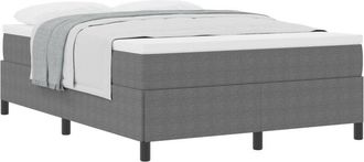 vidaXL Estructura De Cama Gris Claro 140 X 190 Cm Telas De Pana Vidaxl