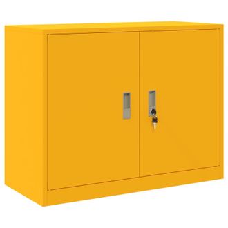 vidaXL Armario De Almacenamiento Amarillo Mostaza 90 X 40 X 70 Cm Vidaxl