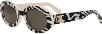 Celine Triomphe Cl 40194U Zonnebril - Dames - Zonnebrillen - Veelkleurig - 52 MM - Accessoires