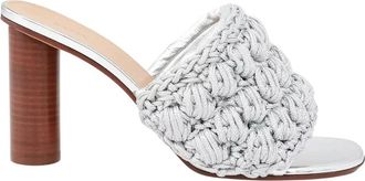 J.W.Anderson Slippers met hak - Dames - Muiltjes - Grijs - 39 EU - Leer - Schoenen