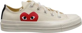 Comme Des Gar&ccedil;ons Sneakers, male, White, Size: 7 US Big Heart Chuck 70 Low