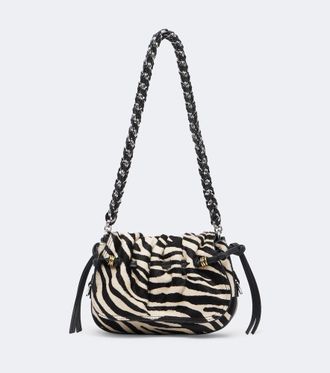 Isabel Marant Bolton XS calf hair and leather shoulder bag