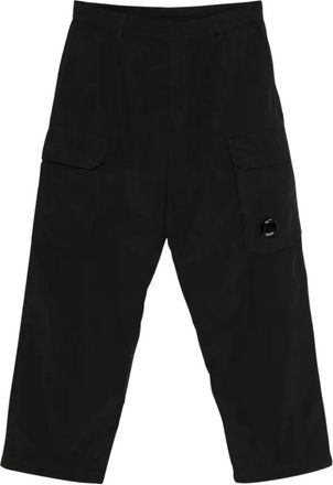 C.P. Company C.p. Company - Flatt Nylon Loose Cargo Broek - Heren - Broeken - Zwart - Maat: S Nylon