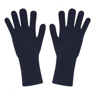 JUMPER 1234 Womens Cashmere Gloves In Navy