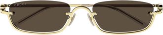 Gucci Sunglasses Gg1278 S 001 Gold/Brown Unisex
