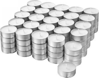 Trade Shop Trade Shop - Candele Tea Light Moccoli Scaldavivande Tealights In Paraffina Naturale 100pz