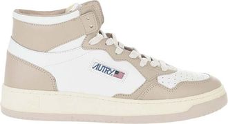 Autry Beige Logo Medalist Sneakers