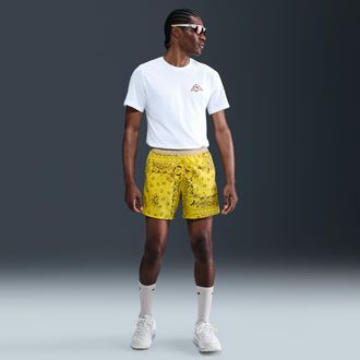 Nike Mens Trail Dri-FIT 6 Brief-Lined Running Shorts in Yellow | HJ4174-718