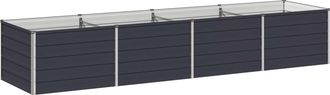 vidaXL Cama De Jard&iacute;n Elevada Gris Antracita 320 X 80 X 55 Cm Vidaxl