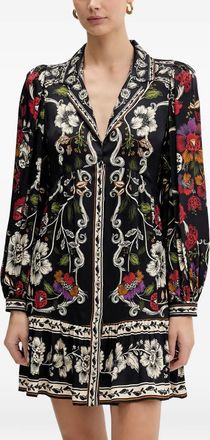 Farm Rio Abito corto Rococo Flowers - Nero