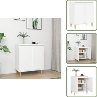 vidaXL The Living Store Credenza Bianca 103,5x35x70 cm in Legno Multistrato - Credenza scandinava