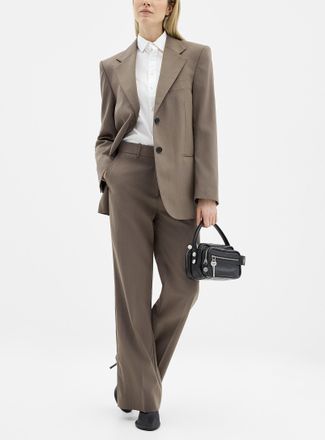 Acne Studios Womens Straight-leg wool blend pant