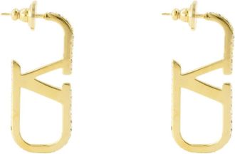 Valentino Garavani VLogo Oorbellen - Dames - Oorbellen - Geel - ONE Size - Accessoires