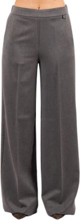 LuckyLu Broeken, Dames, Grijs, M, Wijde broek