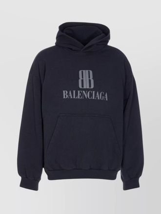 Balenciaga cotton logo-print hoodie