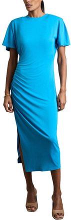 Reiss Tulia Side Ruched Midi Dress