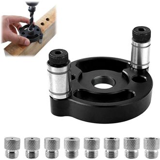 OEM Gu&iacute;a De Perforaci&oacute;n, Incluye Vasos De 3/4/5/6/7/8/9/10 Mm, Plantilla De Perforaci&oacute;n, Buscador De Agujeros Para Carpinter&iacute;a, Herramienta Para Trabajar 