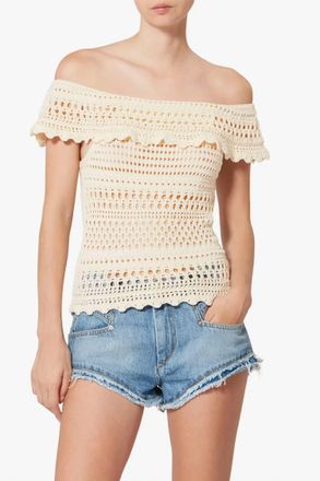 Isabel Marant Zaelle Top In Ecru