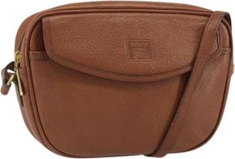 Burberry Pre-owned Schoudertas - Dames - Vintage Schoudertas - Bruin - ONE Size - Leer - Vintage