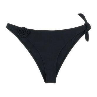 Coperni Bikinis, female, Black, Size: M Flower Bikini Bottom