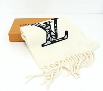 Louis Vuitton Pre-owned Vintage Stola - Dames - Vintage Accessoires - Beige - ONE Size - Wol - Vintage