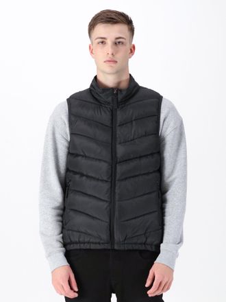 Luke 1977 Mens Perugia Gilet in Black - Size Medium
