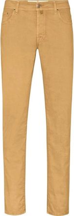Jacob Cohen Slim Fit Beige Stretch Katoen Jeans - Heren - Slim Fit Broeken - Beige - W30 - Katoen - Broeken