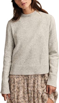 Lucky Brand Roll Neck Sweater in Light Heather Gray at Nordstrom, Size Xx-Large