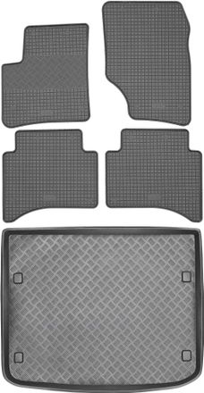 OEM Juego De Alfombrillas De Goma Para Coche Y Maletero Para Volkswagen Touareg I Suv (2003-2010)