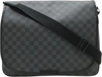 Louis Vuitton Pre-owned Vintage Canvas Cross Body Bag - Heren - Vintage Schoudertas - Zwart - ONE Size - Vintage