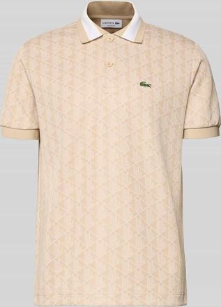 Lacoste Regular Fit Poloshirt mit Baumwoll-Anteil in Offwhite, Gr&ouml;&szlig;e XXXL