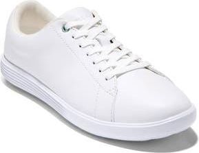 Cole Haan Grand Crosscourt Tennis Shoe in White Leather /Lily Pad Croc at Nordstrom Rack, Size 6.5