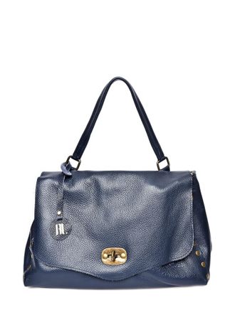 Anna Luchini Blauw Rundleer Tas