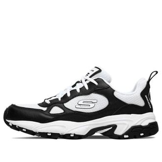 Skechers Stamina Running Shoes Black White 51706-BKW
