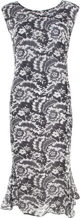 Escada Abito midi con dettagli in pizzo - Bianco