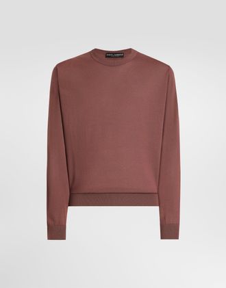 Dolce & Gabbana Pull Girocollo M/l - Man Sweaters And Cardigans Lilac 46