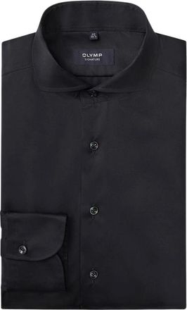 Olymp Olymp - Signature Dresshemd - Heren - Overhemden - Zwart - Maat: 3XL Katoen