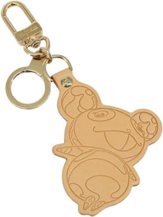 Louis Vuitton Pre-owned Accessories, female, Beige, Size: ONE SIZE Pre-owned Leather Key Holder