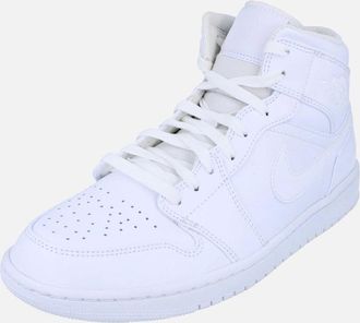 Nike Mens Nike Air Jordan 1 Mid Mens Hi Top Basketball Trainers 554724 136 - White - Size: 10.5