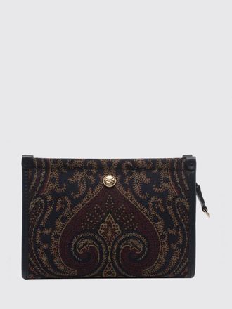Etro Mini borsa a mano in tessuto jacquard Paisley con logo Pegaso