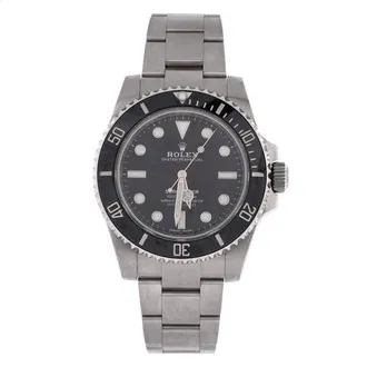 Rolex Oyster Perpetual Submariner Automatic Watch Stainless Steel and Cerachrom 41 in Metallic Silver at Nordstrom